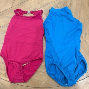 Girls Dance Leotards - Pink and Blue size 10/12